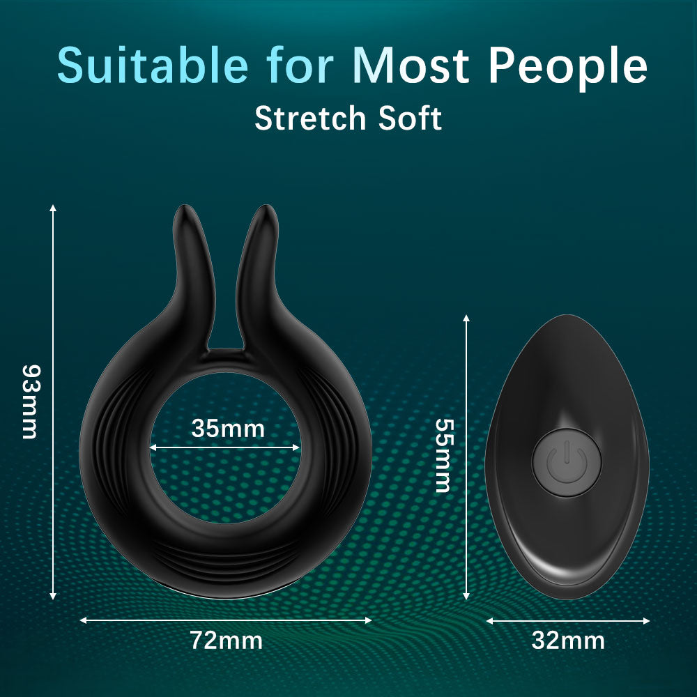 10 Frequency Magnetic Charging Wellness Ring - Silicone Personal Massager
