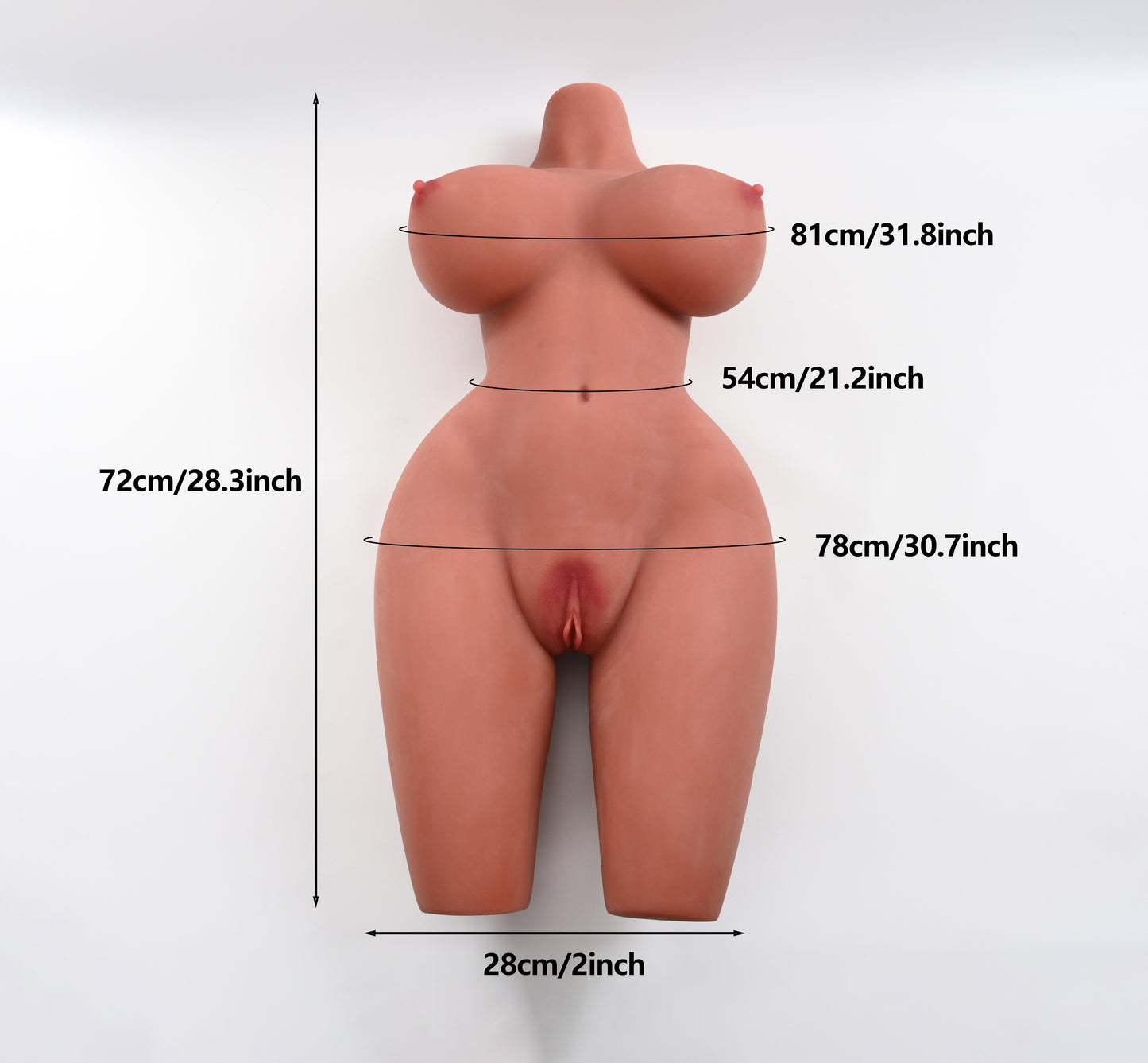 Premium Silicone Figure - High-quality construction with refined details and easy care