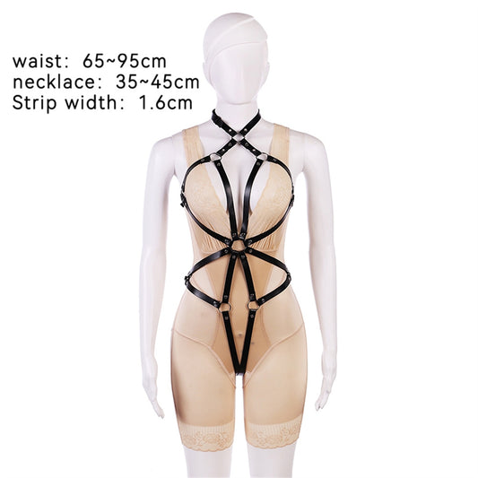 BDSM Restraints Kit - Bondage Accessories With Adjustable Straps Back Body Restraints Device For Couples