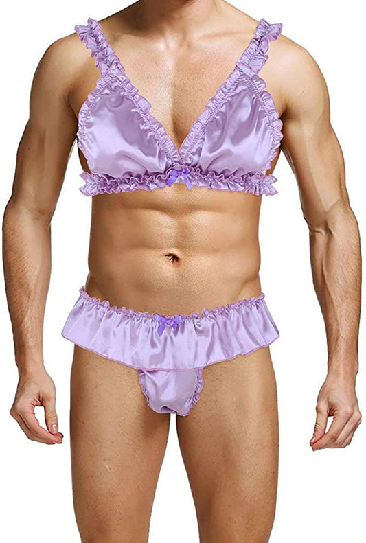 Men's Lace Bra Underwear Pseudo-girl Bra elegant , special , lingerie