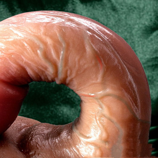 Realistic Silicone Wellness Device - Durable Build with Natural Look & Veined Model