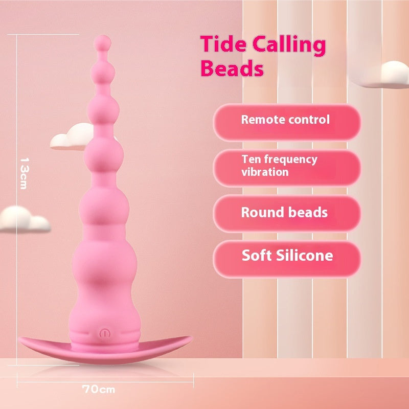 Silicone Bead Butt Plug Wireless Remote Control Supplies.İntimate wellness accessory