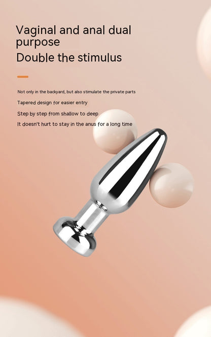 Metal Vibratory  Plug Magnetic Charging Toys, “Comfort-fit design”