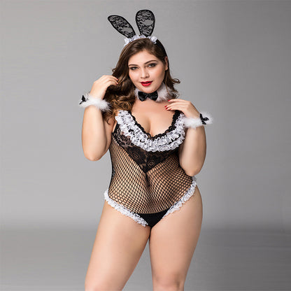 Large Size Hollow Rabbit Girl  Uniform , underwear