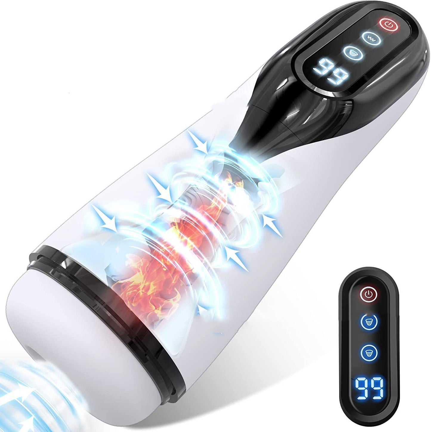 Electric Automatic Wellness Device - Telescopic Heating Trainer for Men