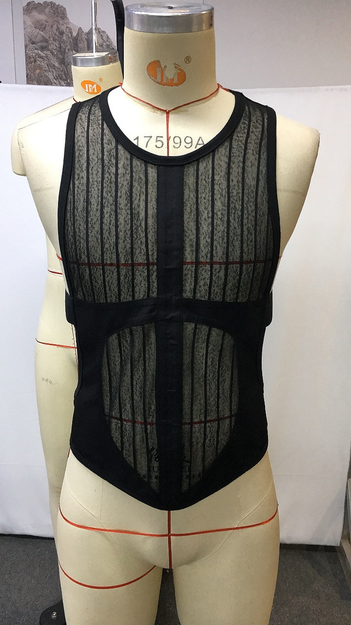 Men's Elegant , couple experience See-through Mesh Workout Sleeveless Vest