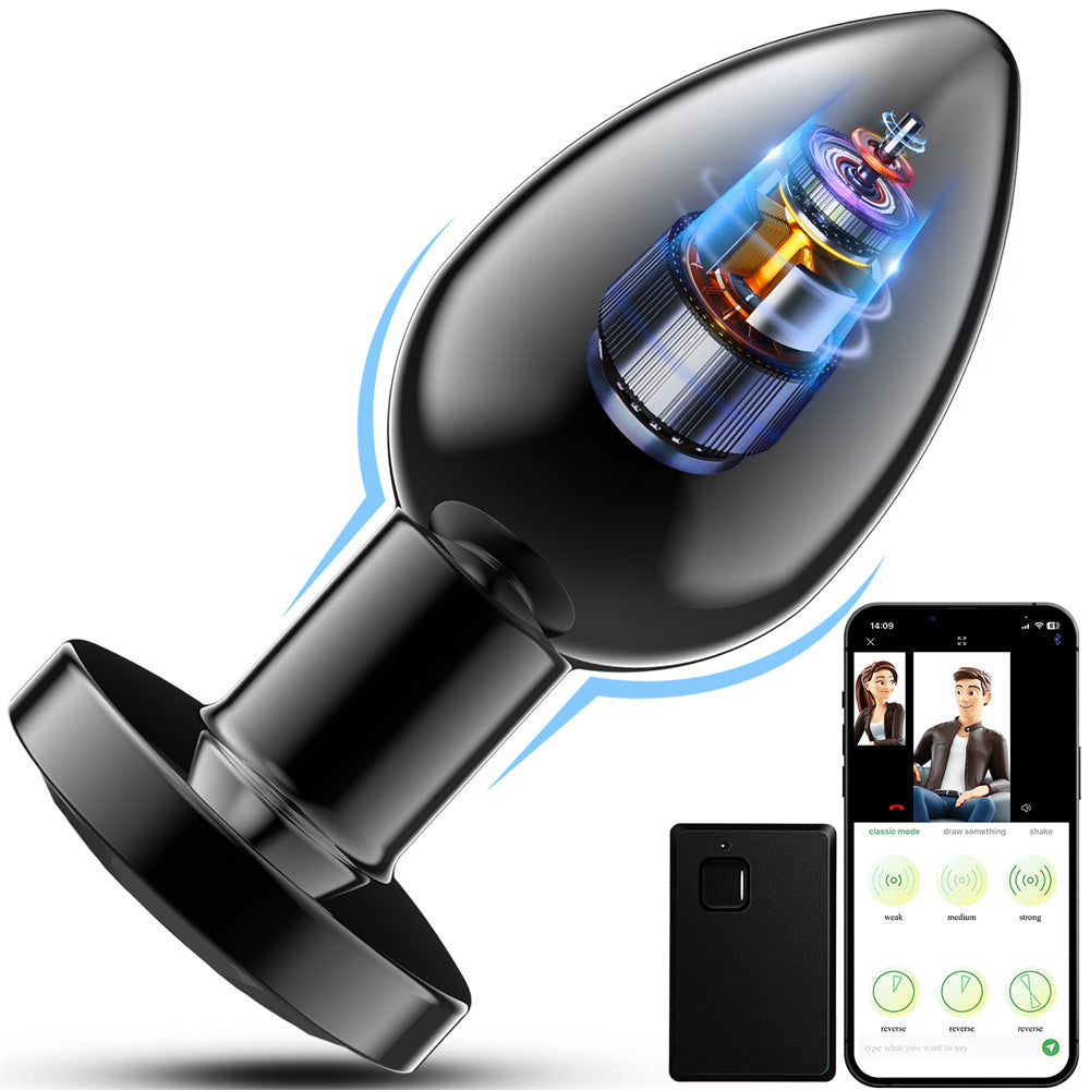 Plug Butt Plug  With Remote Control For Men And women With 10 Vibration Modes, “Comfort-fit design”