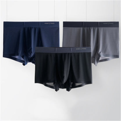 Ice silk underwear men's summer breathable ultra-thin quick-drying boxer