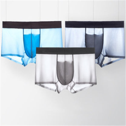 Ice silk underwear men's summer breathable ultra-thin quick-drying boxer
