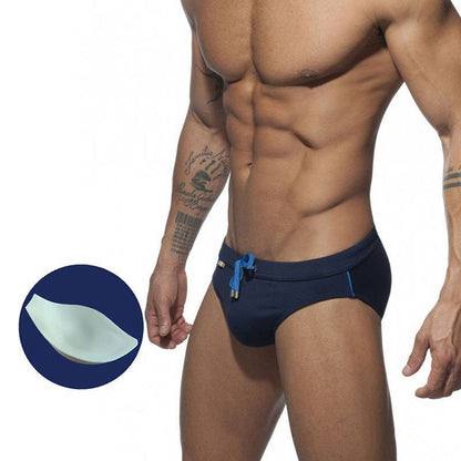 Rainbow Pocket Swim Briefs realistic Aggressive Low-waisted Men