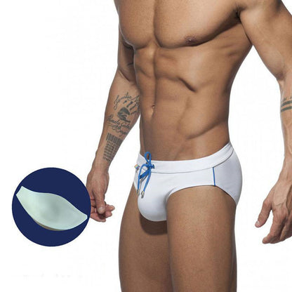 Rainbow Pocket Swim Briefs realistic Aggressive Low-waisted Men