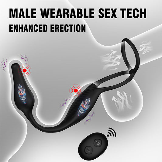 Wearable Prostate Massager - Remote Control Dual Stimulation Wellness Device