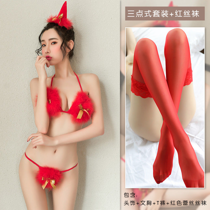 Underwear Backless Seductive Set Elegant , couple experience