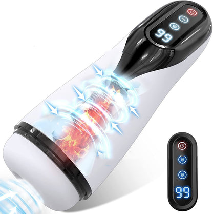 Electric Automatic Wellness Device - Telescopic Heating Trainer for Men