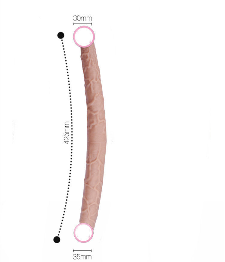 Women's Double-headed Dragon Liquid Silicone Massage Toy “Comfort-fit design”