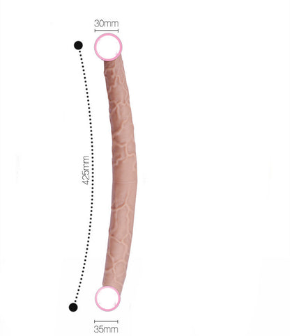 Women's Double-headed Dragon Liquid Silicone Massage Toy “Comfort-fit design”