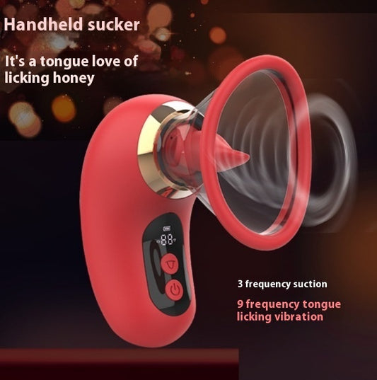 Tongue LED Number Display Handheld Sucking Device intimate wellnes , relaxation