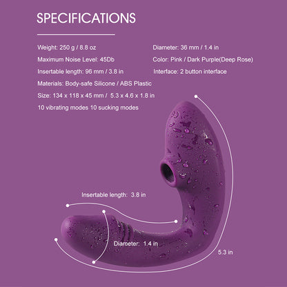 Silent Wellness Device For Women - Personal Mini 10 Modes Wand Massager