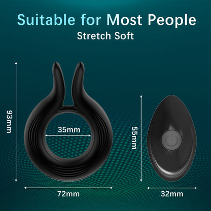 10 Frequency Magnetic Charging Wellness Ring - Silicone Personal Massager