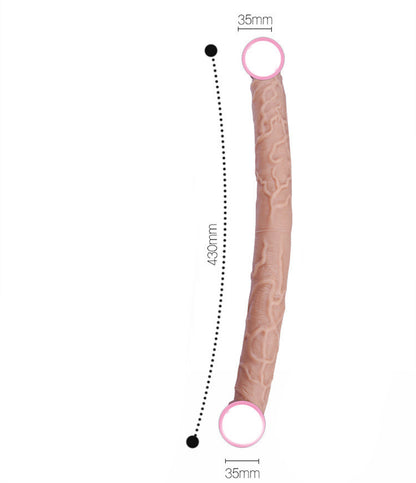 Women's Double-headed Dragon Liquid Silicone Massage Toy “Comfort-fit design”