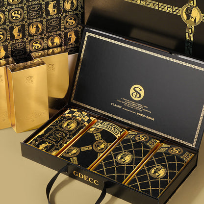 Men's Pure Cotton Comfortable Boxer Briefs Breathable Plus Size High-end Gift Box,