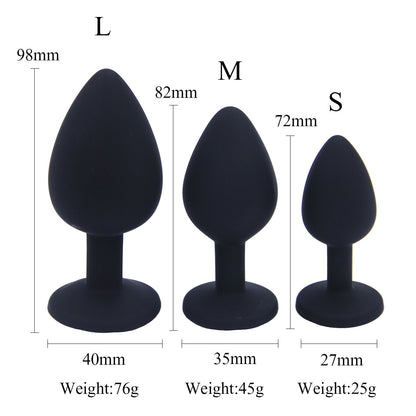 Premium Silicone Wellness Plug Set - 3-Piece Graduated Size Collection