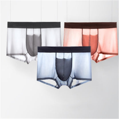 Ice silk underwear men's summer breathable ultra-thin quick-drying boxer
