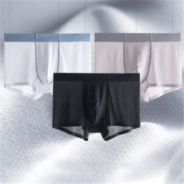 Ice silk underwear men's summer breathable ultra-thin quick-drying boxer