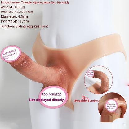 Realistic Wearable Underwear - Triangle Style With Smooth Design