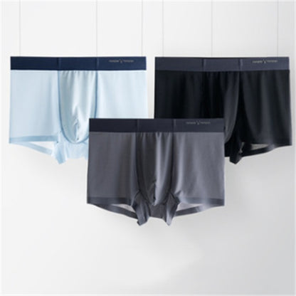 Ice silk underwear men's summer breathable ultra-thin quick-drying boxer