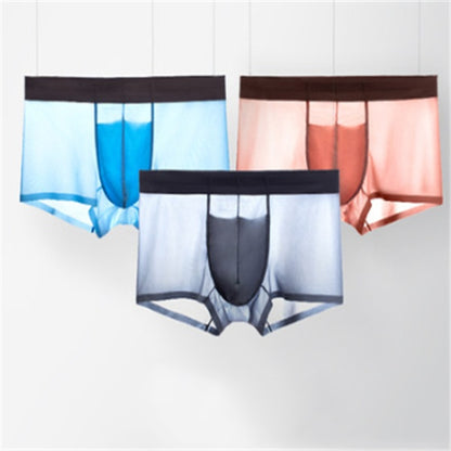 Ice silk underwear men's summer breathable ultra-thin quick-drying boxer