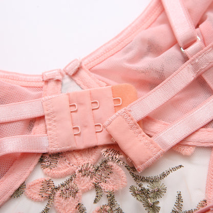 Elegant , couple experience special , lingerie  Lace Embroidery Metal