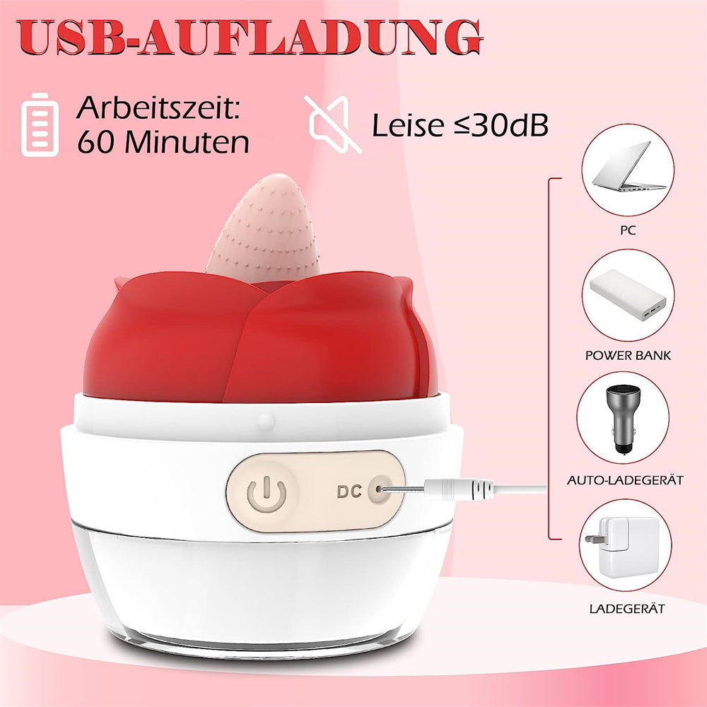 Wellness Device For Couples - Teasing Tongue Licking Suction Personal Massager For Men Women