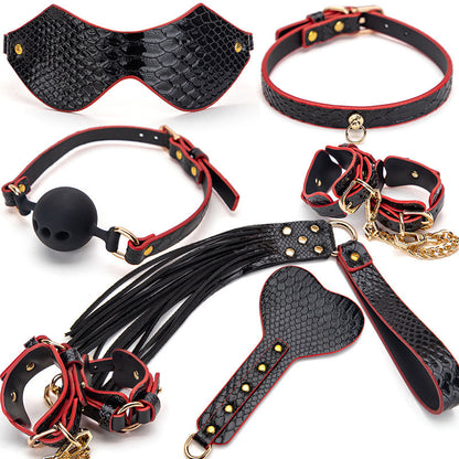 Premium BDSM Accessory Set - Couple Lifestyle Collection with Collar & Handcuffs