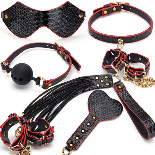 Premium BDSM Accessory Set - Couple Lifestyle Collection with Collar & Handcuffs
