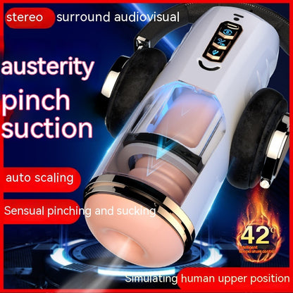 Electric Automatic Wellness Device - Telescopic Heating Trainer for Men