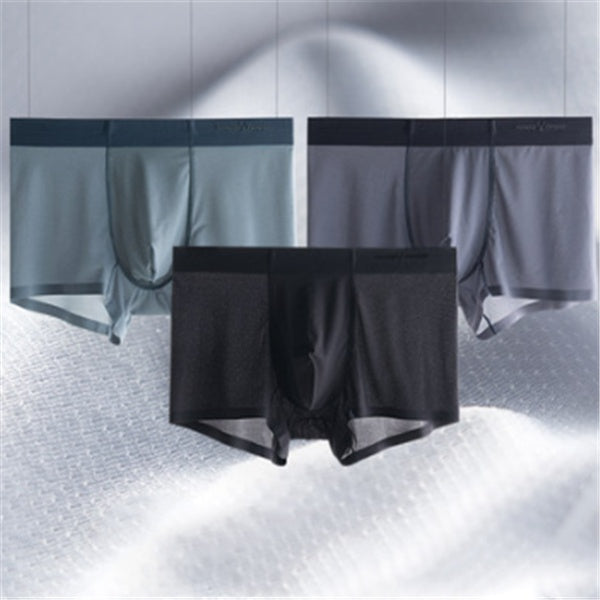 Ice silk underwear men's summer breathable ultra-thin quick-drying boxer