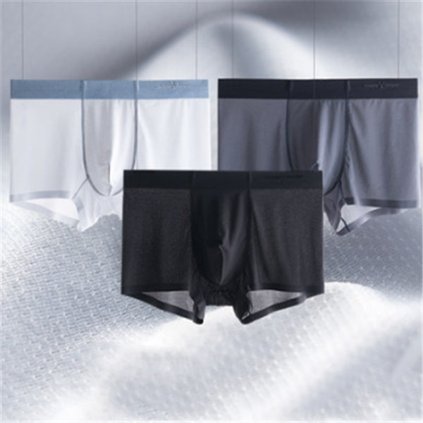 Ice silk underwear men's summer breathable ultra-thin quick-drying boxer