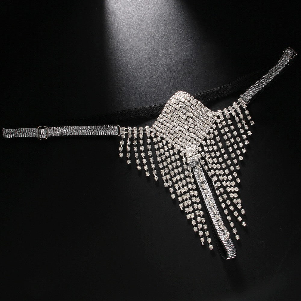 Rhinestone Tassel Underwear ,   İntimate wellness     Diamond Body Chains