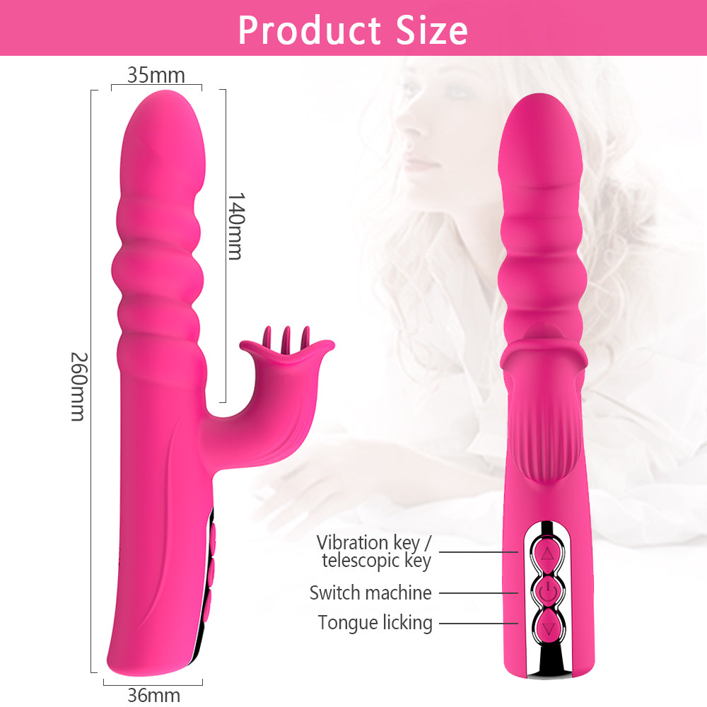 Wellness Device - Licking Clitoral Stimulator 10 Vibration Modes For Couples