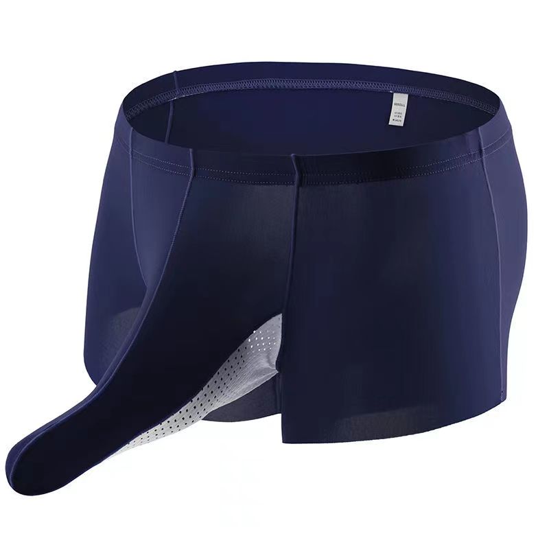 Tide Men's Ice Silk Underwear Bullet Separation Elegant , couple experience