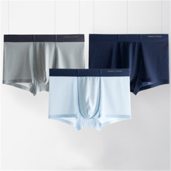 Ice silk underwear men's summer breathable ultra-thin quick-drying boxer