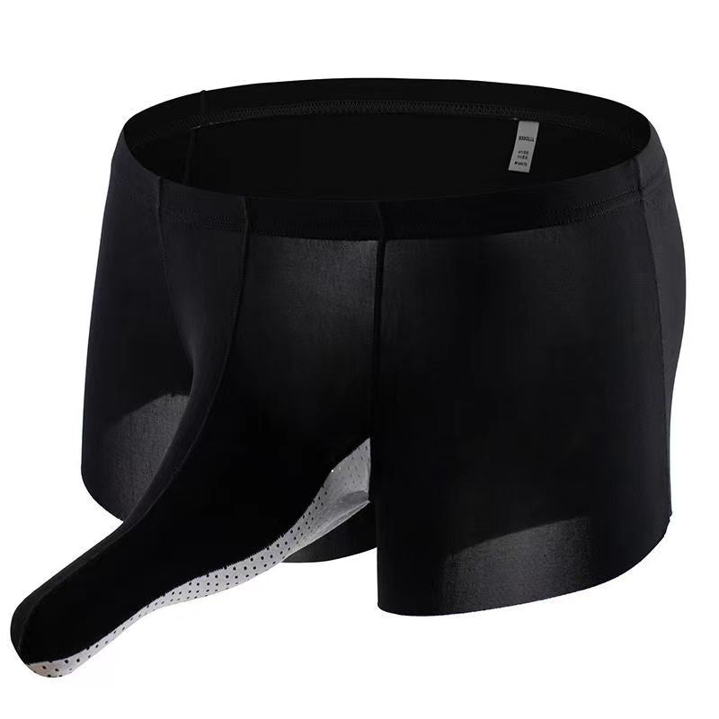 Tide Men's Ice Silk Underwear Bullet Separation Elegant , couple experience