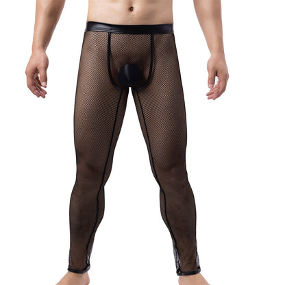Men's realistic Fishnet Bottoming Trousers realistic ,  Pride products