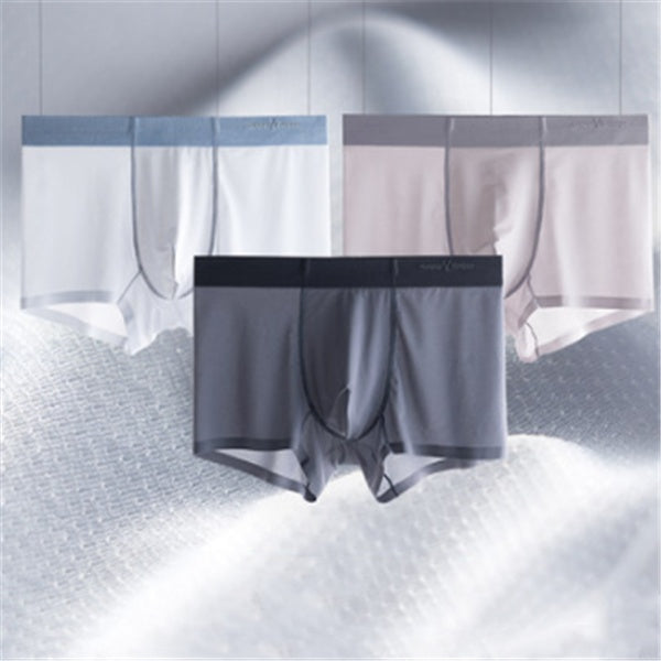 Ice silk underwear men's summer breathable ultra-thin quick-drying boxer