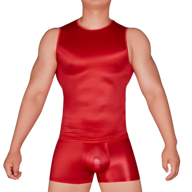 Men's  İntimate wellness Nylon Underwear Tight, Super Elastic Vest