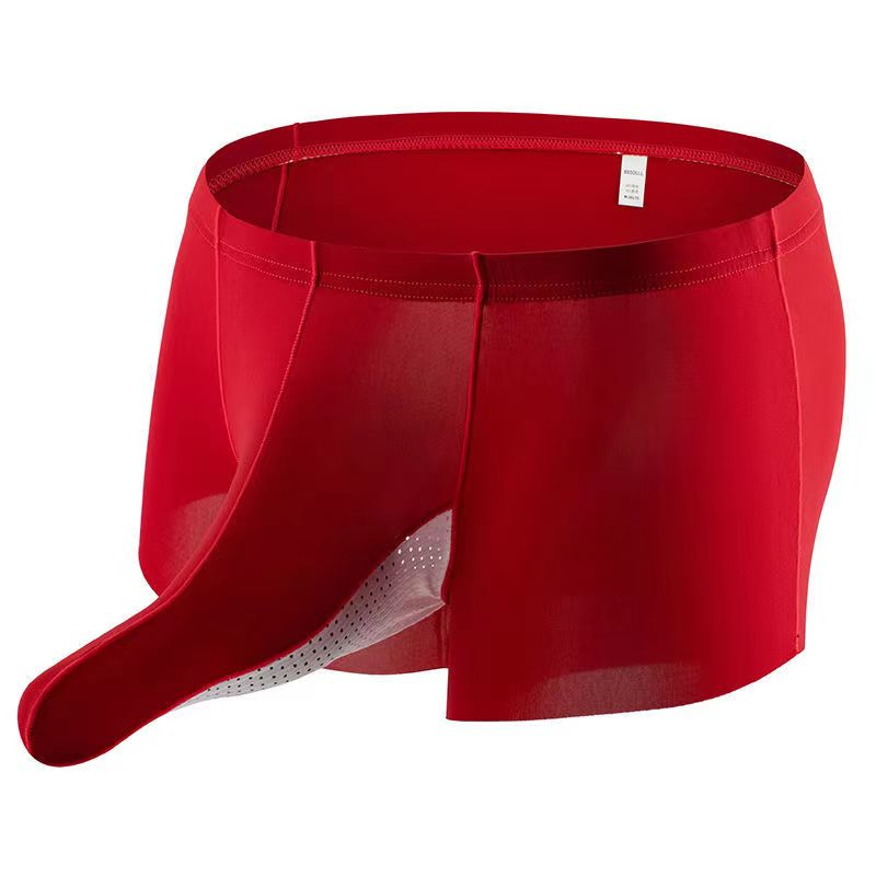 Tide Men's Ice Silk Underwear Bullet Separation Elegant , couple experience