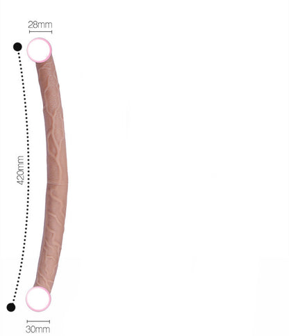 Women's Double-headed Dragon Liquid Silicone Massage Toy “Comfort-fit design”