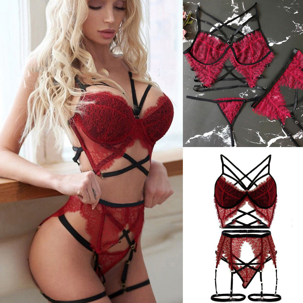 Three-point one-piece Elegant , couple experience underwear