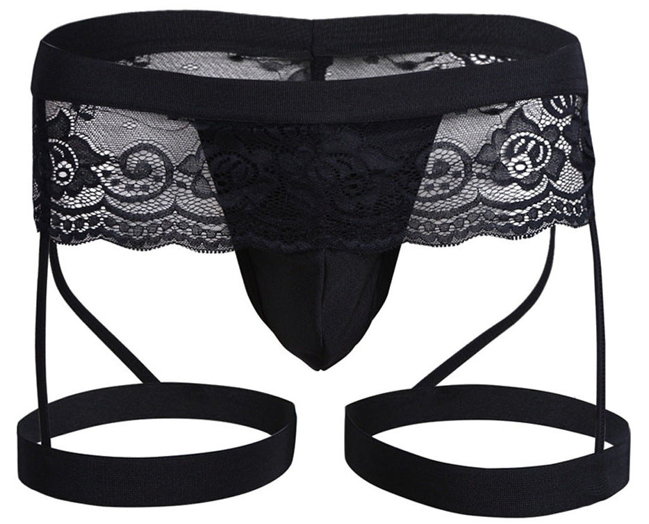 Elegant Underwear,  Pride products Men's Lace Three-point Panties